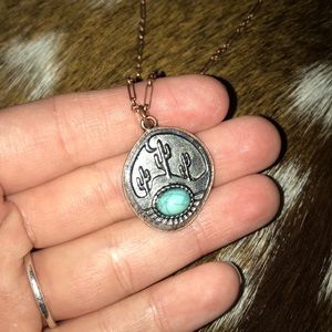 Western necklace with turquoise